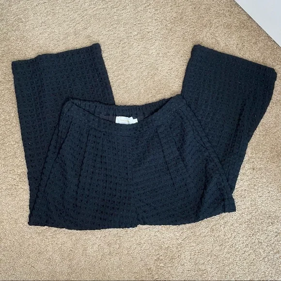 ZIMMERMANN BLACK LINED EYELET WIDE LEG PANT SIZE 1 (US SIZE 6) - Picture 8 of 9